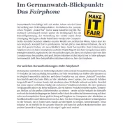 Cover: Im Germanwatch Blickpunkt: Das Fairphone