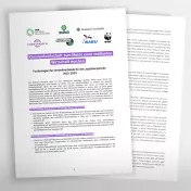 Titelseite eines Positionspapiers zum Thema Kreislaufwirtschaft mit Logos von sieben verschiedenen Umweltorganisationen