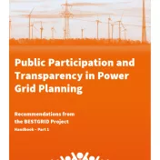 Cover: Public Participation and Transparency in Power Grid Planning. Recommendations from the BESTGRID Project.