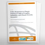 Titelbild einer Publikation zum Thema Policy Responses to Climate Impacts