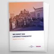 Titelblatt mit Bild einer Protestaktion von LKW-Fahrer:innen