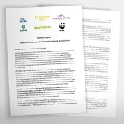 Titelbild eines Appells zum Sondervermögen