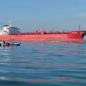 Öltanker im Mittelmeer