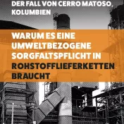 Cover 'Der Fall von Cerro Matoso, Kolumbien'
