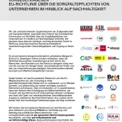 Titelseite des Statements