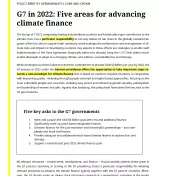 Titelbild Advancing Climate Finance