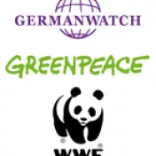 Logos von BUND, WWF, Germanwatch, Greenpeace, Brot für die Welt
