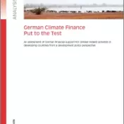 Deckblatt: German Climate Finance - Put To The Test