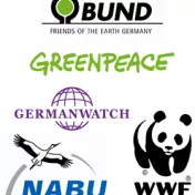 Logos: Germanwatch Greenpeace BUND NABU WWF