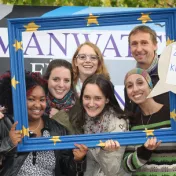 Foto von der Germanwatch-Aktion zum Klimaaktionstag 2015 in Bonn