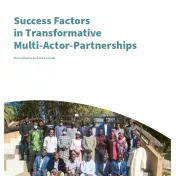 Cover: Success Factors in Transformative Multi-Actor-Partnerships