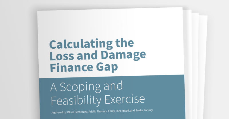Calculating the Loss and Damage Finance Gap | Germanwatch e.V.