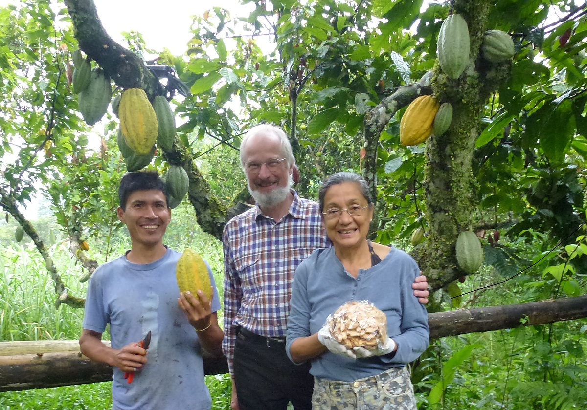 Kakaopflanzer Yachita, Klaus Milke und Ofelia Burgos